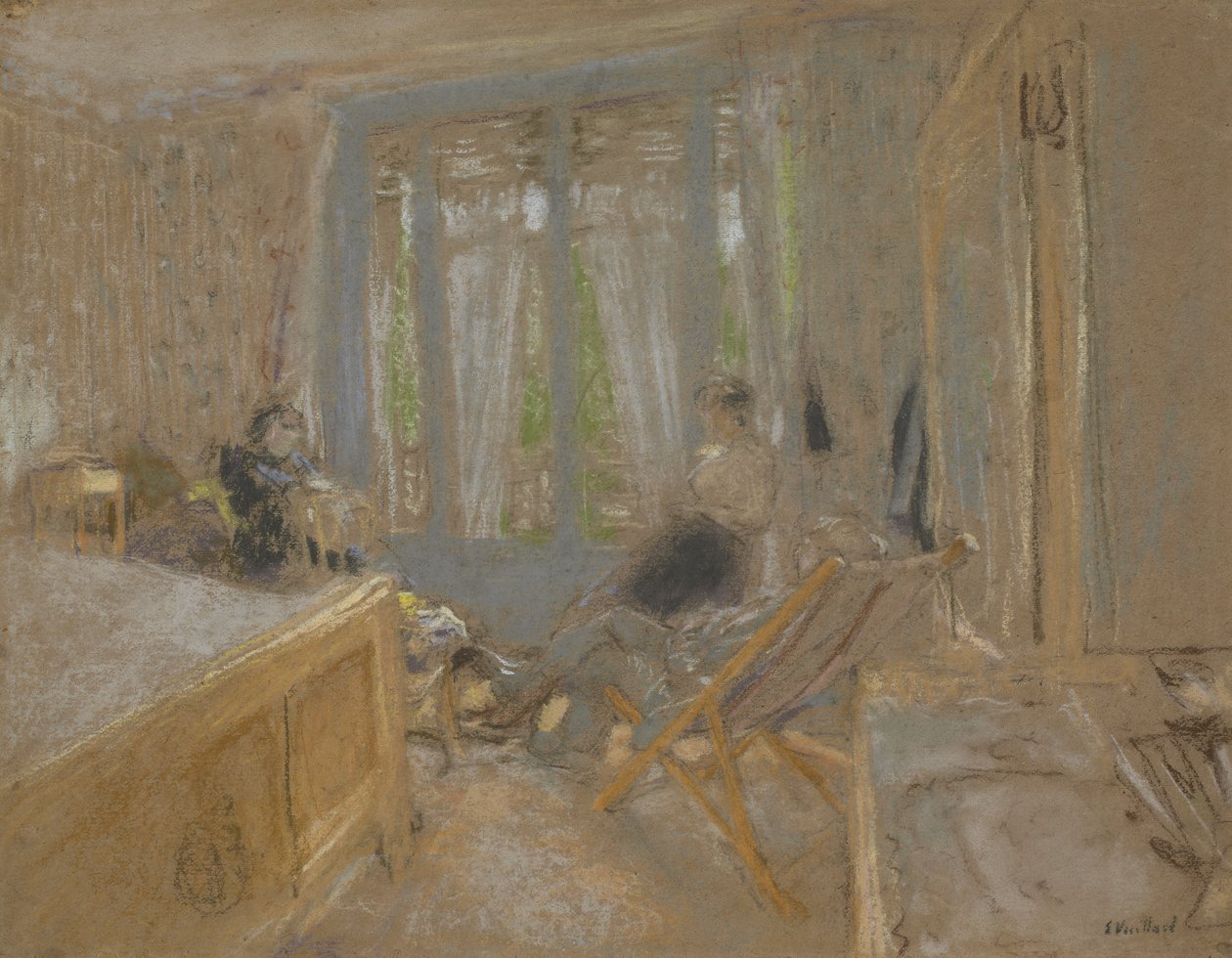 عائلة فويلارد في Closerie des Genêts ، c.1921-24 بواسطة إدوارد فويلارد