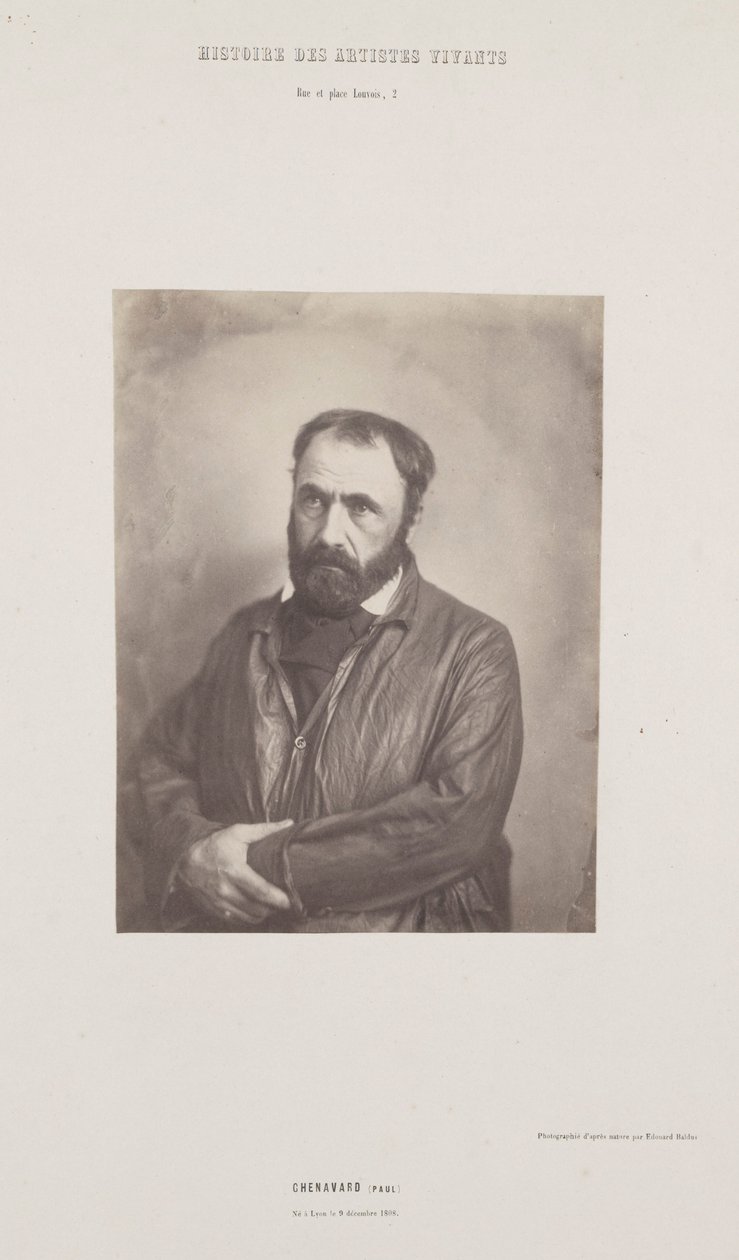 صورة بول تشينافارد ، من سلسلة هيستوار ديس أرتيستس فيفانتس ، ج. 1852. بواسطة إدوارد بالدوس