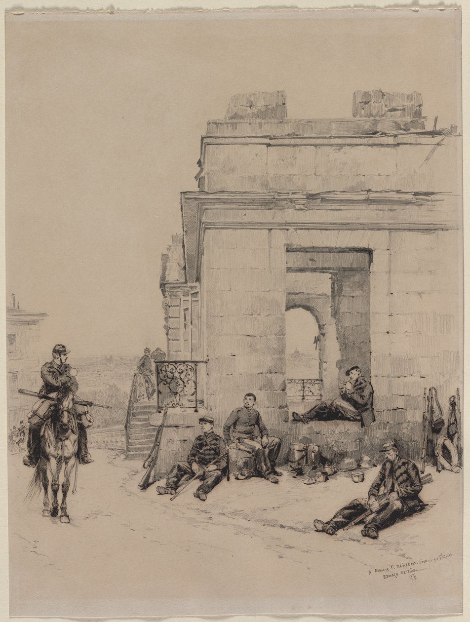 استراحة الجنود ، 1878. بواسطة جان بابتيست إدوارد التفاصيل