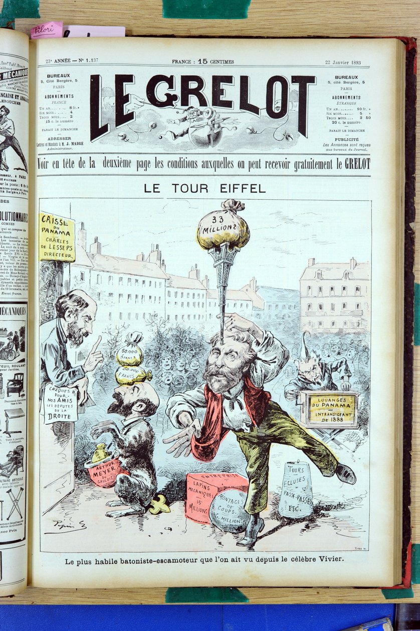 غلاف Le Grelot بواسطة إدوارد غيلومين بيبين