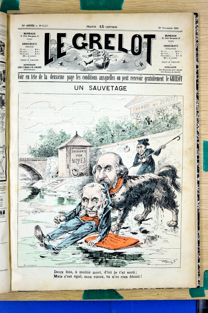 غلاف "" Le Grelot "" ، رقم 1337 ، Colour Satirical بواسطة إدوارد غيلومين بيبين