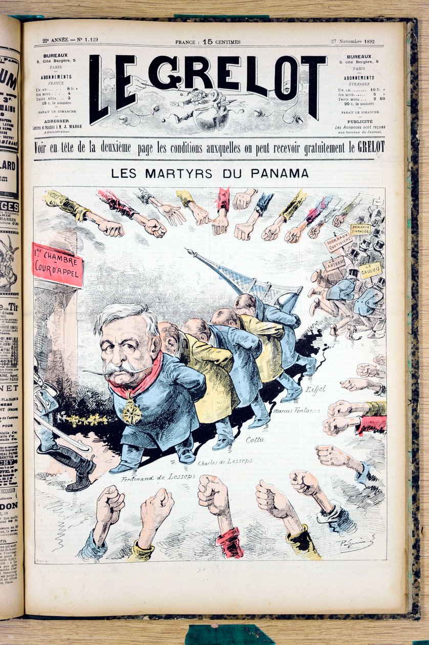 Cover of “” The Grelot””, Satirique en Colours بواسطة إدوارد غيلومين بيبين
