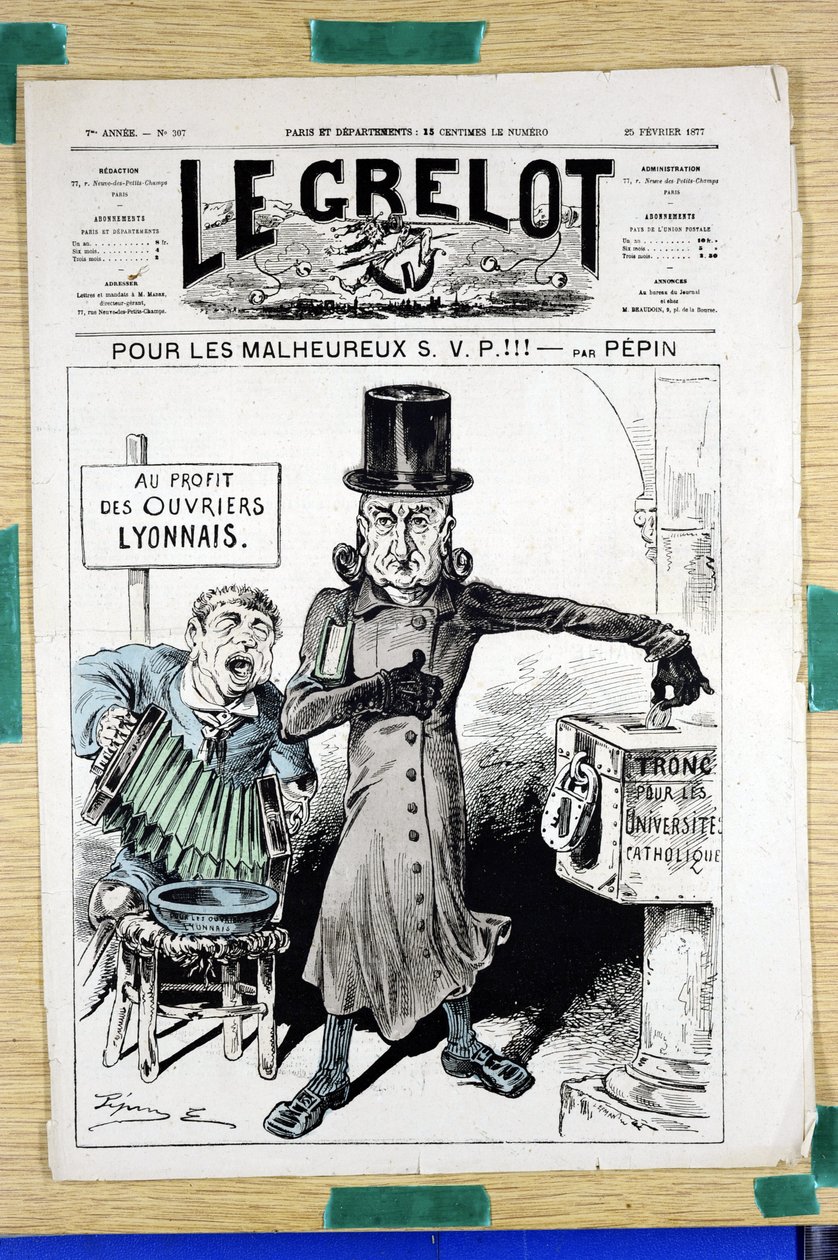 Cover of “” The Grelot””, number 307, Satirique en Colours بواسطة إدوارد غيلومين بيبين