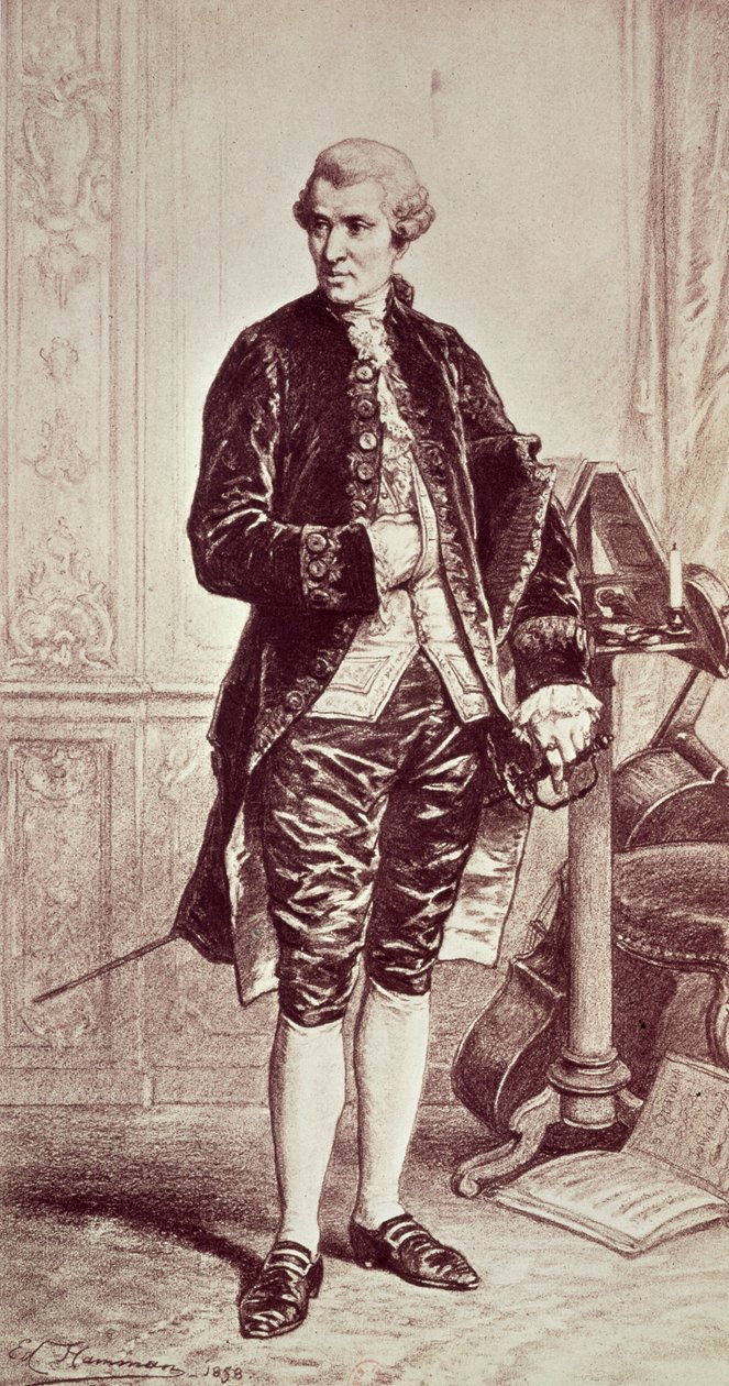 جوزيف هدين (1732-1809) 1858 (النقش) بواسطة إدوار جان كونراد هامان