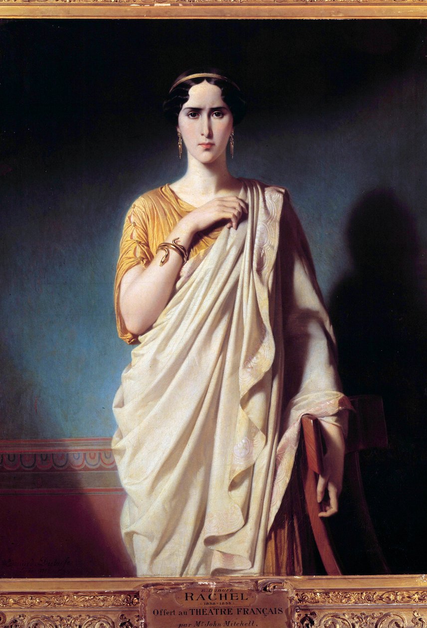 صورة إليزابيث فيليكس تُدعى مادموزيل راشيل (1821-1858) لوحة للممثلة إدوارد لويس دوبوف (1820-1883) بواسطة إدوارد لويس دوبوف