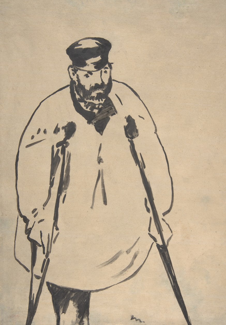 رجل على عكازين ، 1878. بواسطة إدوارد مانيه