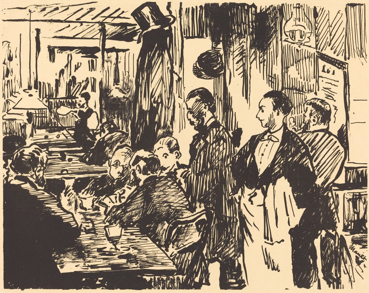 في المقهى في المقهى ، 1869. بواسطة إدوارد مانيه