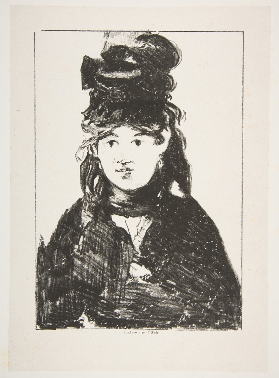 Berthe Morisot In Black ، 1872-1874. بواسطة إدوارد مانيه