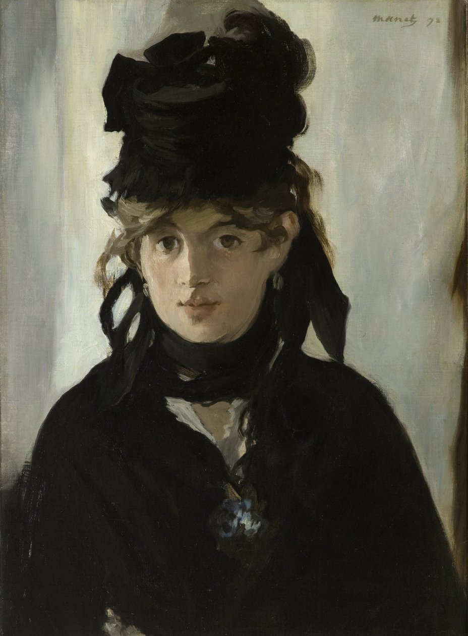 Berthe Morisot مع باقة من البنفسج ، ج. 1880 بواسطة إدوارد مانيه