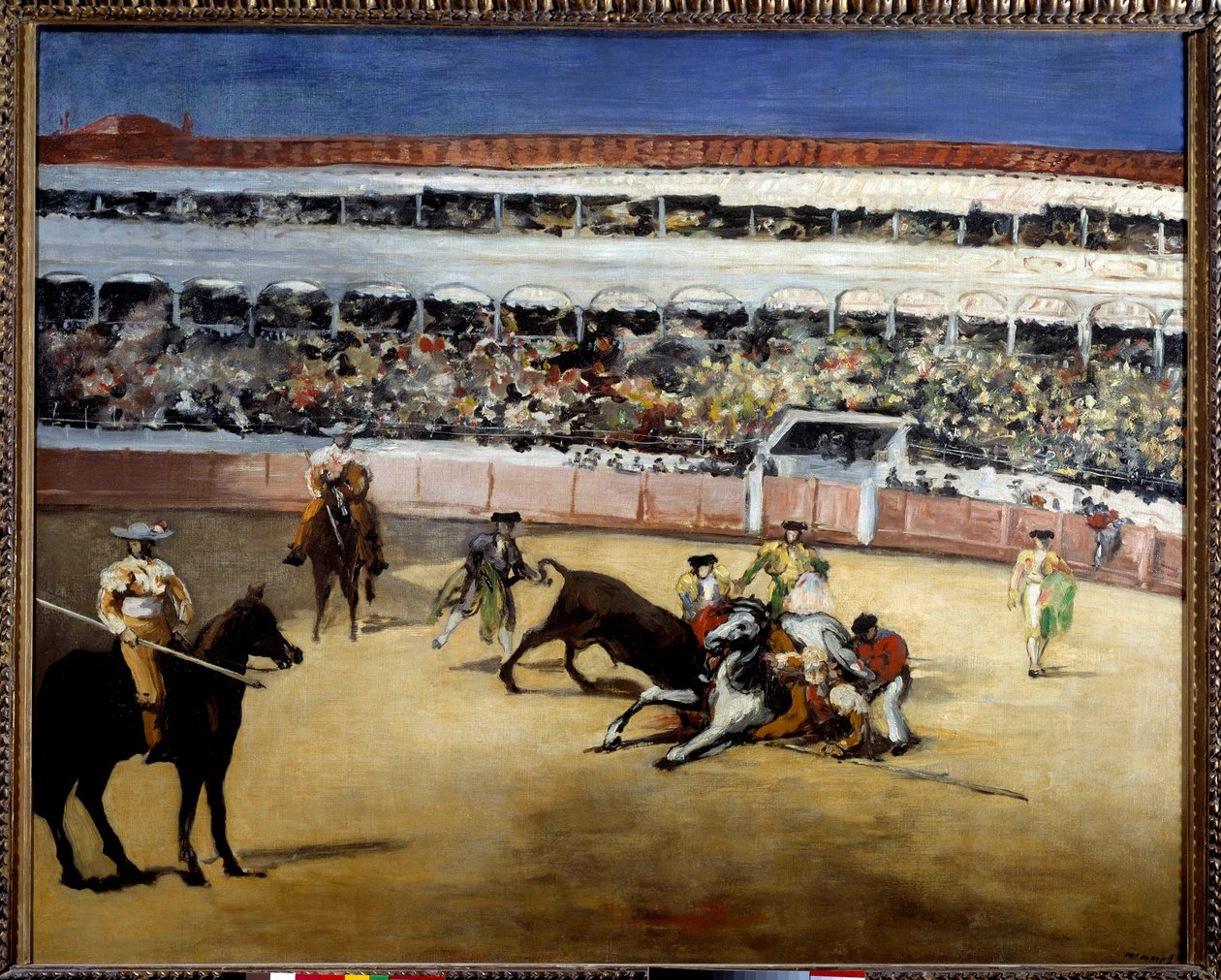 يقاتل الثيران. تمثيل مصارعة الثيران. لوحة إدوارد مانيه (1832-1883) بواسطة إدوارد مانيه