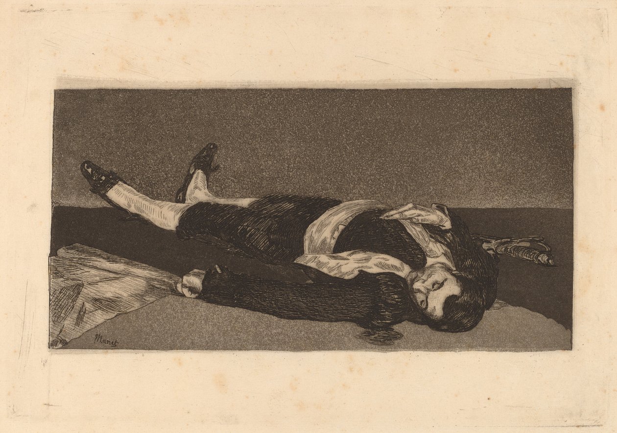 ميت Toreador Bullfighter mort 1868. بواسطة إدوارد مانيه