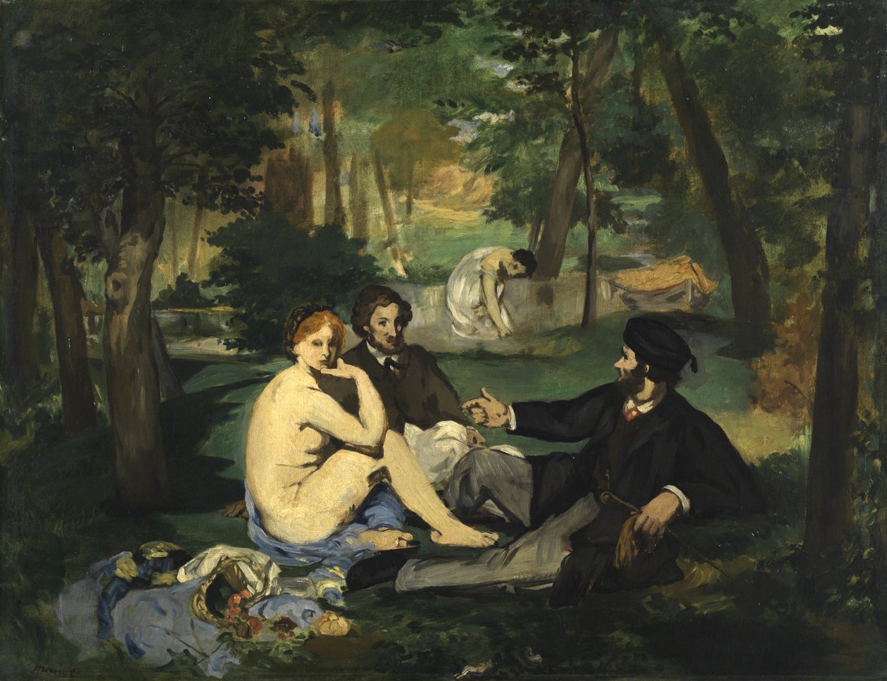 غداء على العشب ، 1863 (رسم) (انظر أيضًا 2310) بواسطة إدوارد مانيه