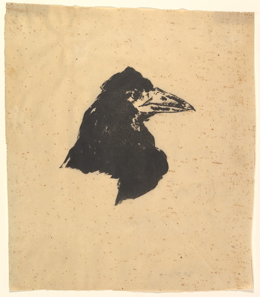 تصميم لملصق وغطاء The Raven بقلم إدغار آلان بو ، ١٨٧٥. بواسطة إدوارد مانيه