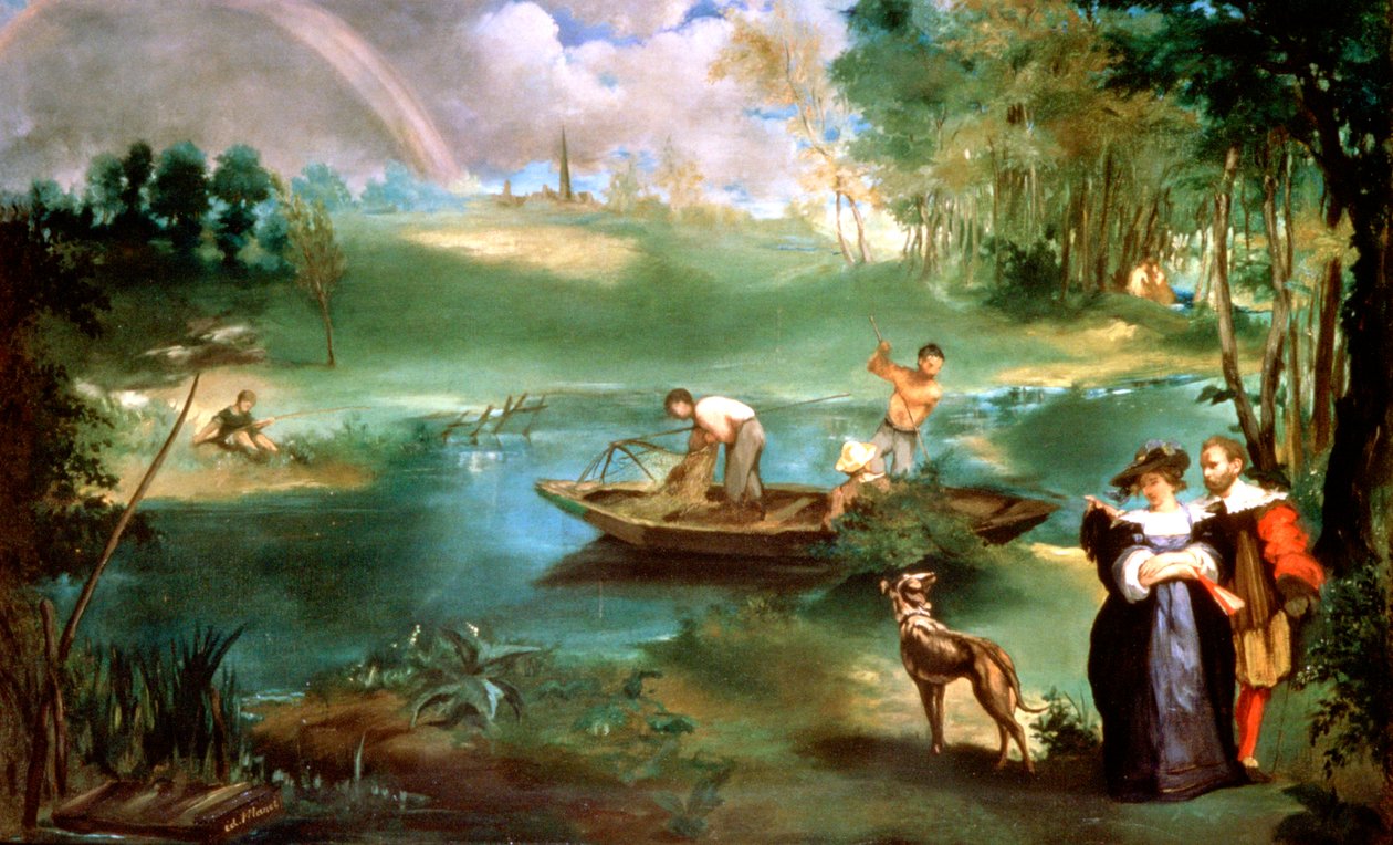 صيد السمك في سانت أوين ، 1860-1861 بواسطة إدوارد مانيه