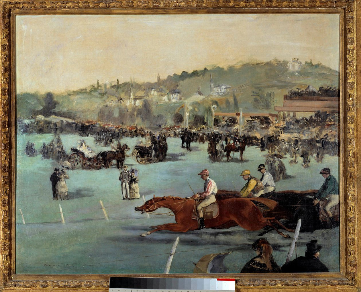 سباقات الخيول في Bois de Boulogne لوحة لإدوار مانيه (1832-1883) 1872 مجموعة خاصة بواسطة إدوارد مانيه