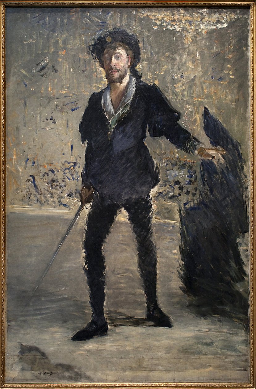 جان بابتيست فور (1830-1914) في أوبرا هاملت لأمبرواز توماس (1811-1896). رسم إدوارد مانيه (1832-1883) ، زيت على قماش بواسطة إدوارد مانيه