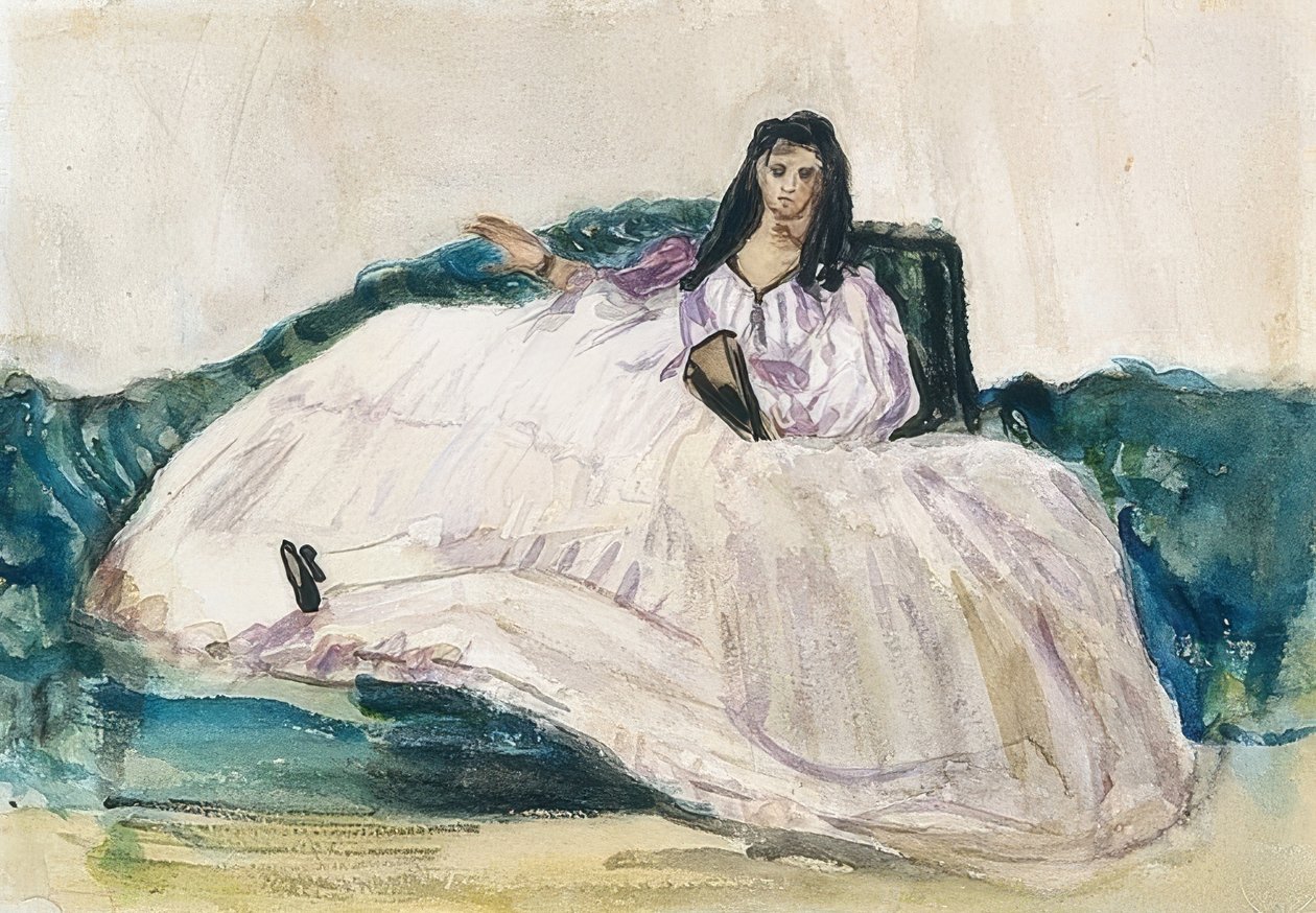 جان دوفال - La Maitresse de Baudelaire. أم 1862 بواسطة إدوارد مانيه