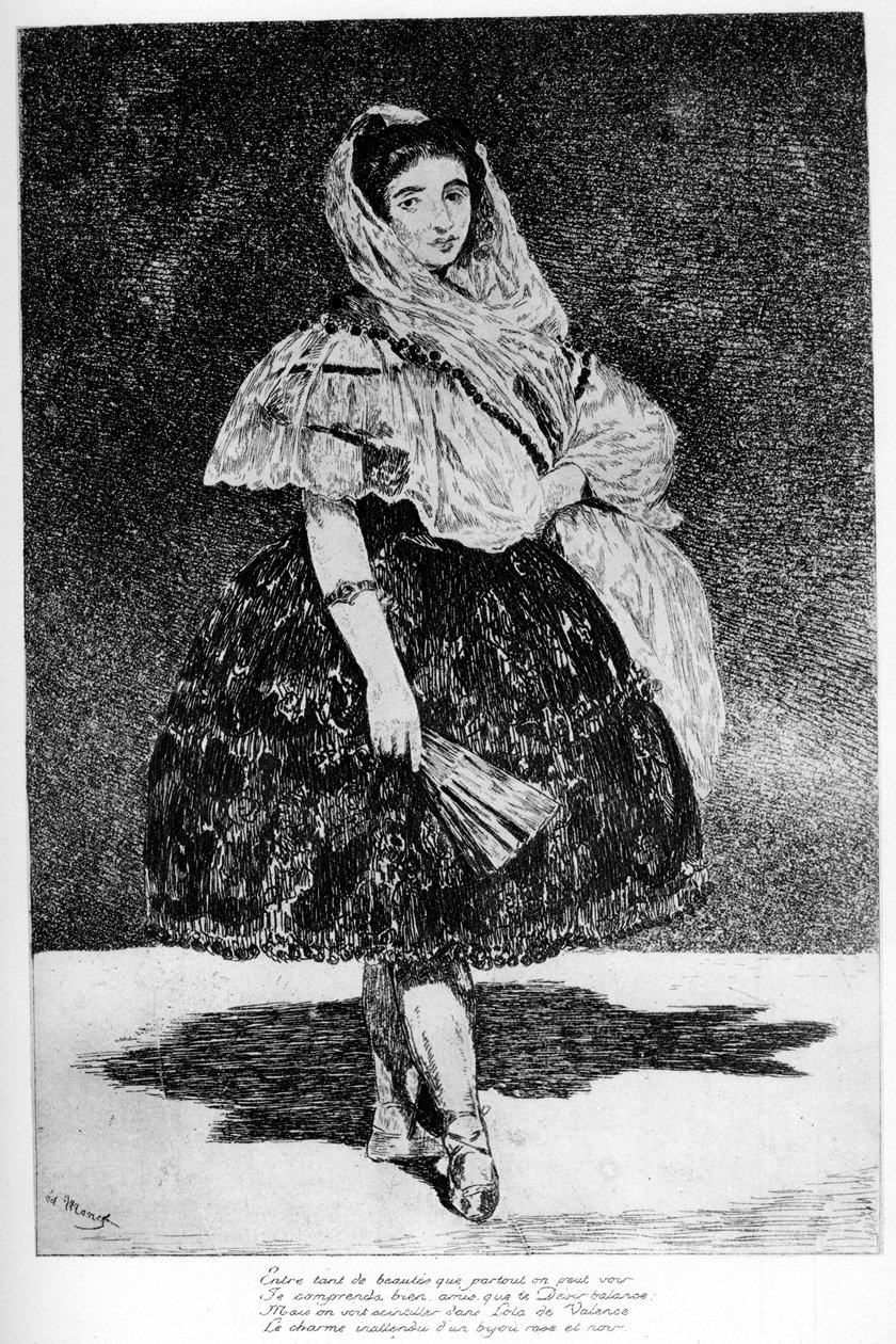 لولا دي فالينس ، c1850-1880 1924 بواسطة إدوارد مانيه