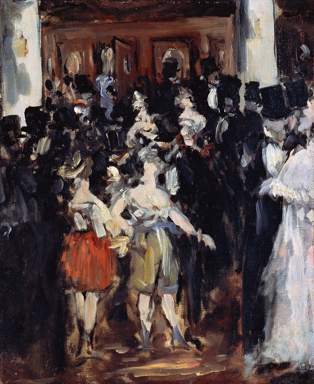 الكرة المقنعة في الأوبرا - مانيه ، إدوارد (1832-1883) ألوان زيتية على قماش 1873 46.7x38.2 متحف بريدجستون للفنون بواسطة إدوارد مانيه
