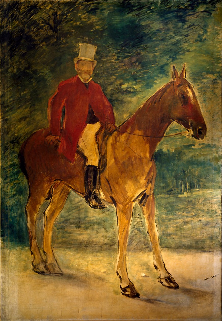 مسيو أرنود رسم الخيل بواسطة إدوارد مانيه (1832-1883) 1875 Dim. 154x225 cm ميلان ، Galleria dArte Moderna بواسطة إدوارد مانيه