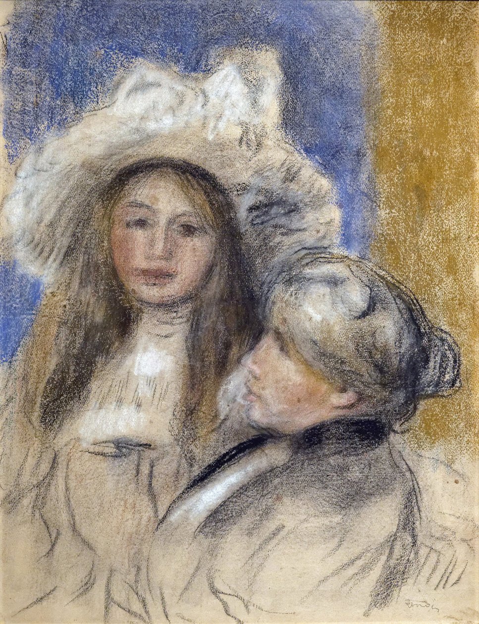صورة لبيرث موريسو (1841-1895) وابنته (جولي مانيه بواسطة إدوارد مانيه