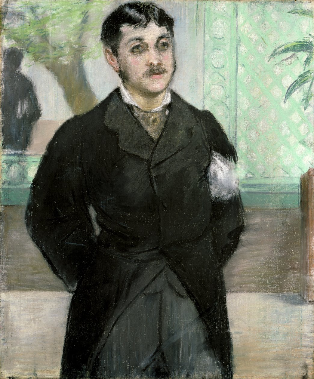 صورة م. Gauthier-Lathuille ، نجل صاحب مطعم "Le Pere Lathuille" (باستيل على قماش) بواسطة إدوارد مانيه