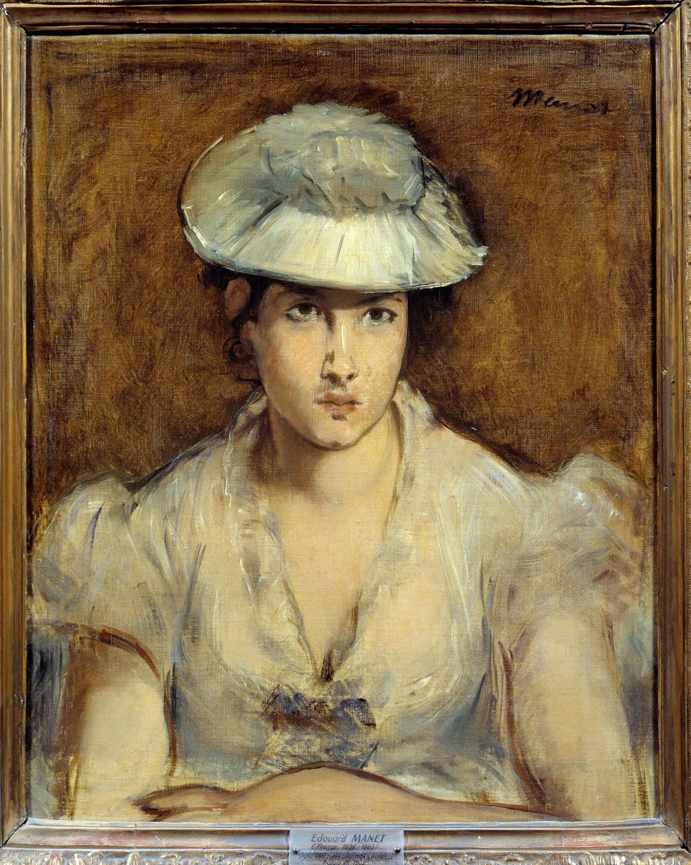 صورة لمدموزيل غوتييه لاثويل لوحة لإدوارد مانيه (1832-1883) 1878 صن. 0.51 × 0.50 م ليون ، متحف الفنون الجميلة بواسطة إدوارد مانيه