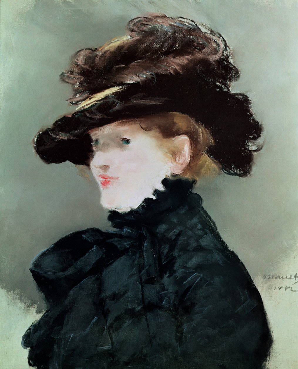 صورة لـ Mery Laurent (1849-1900) 1882 (باستيل على ورق) بواسطة إدوارد مانيه