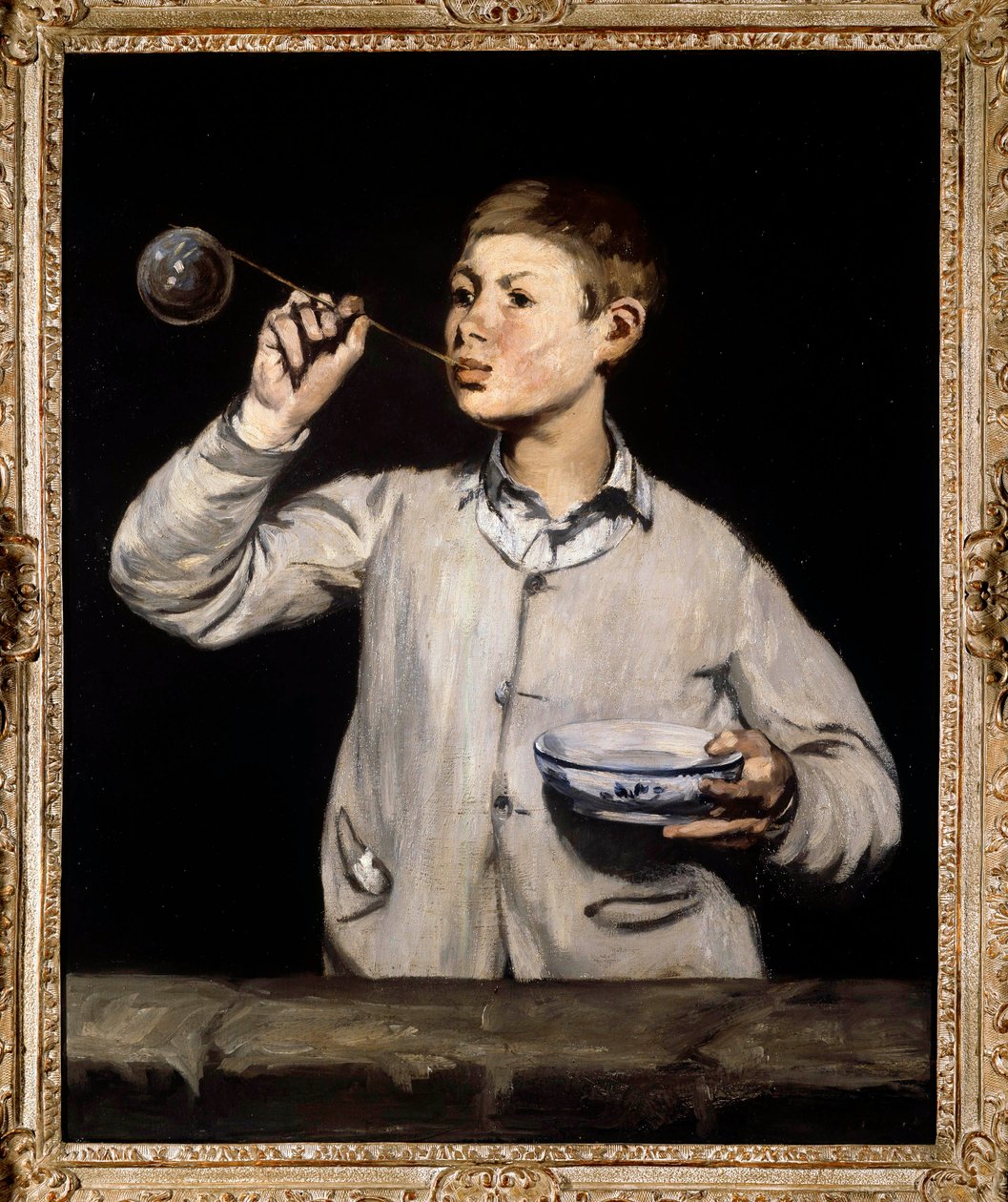 فقاعات الصابون. رسم إدوارد مانيه (1832-1883) 1867 بواسطة إدوارد مانيه