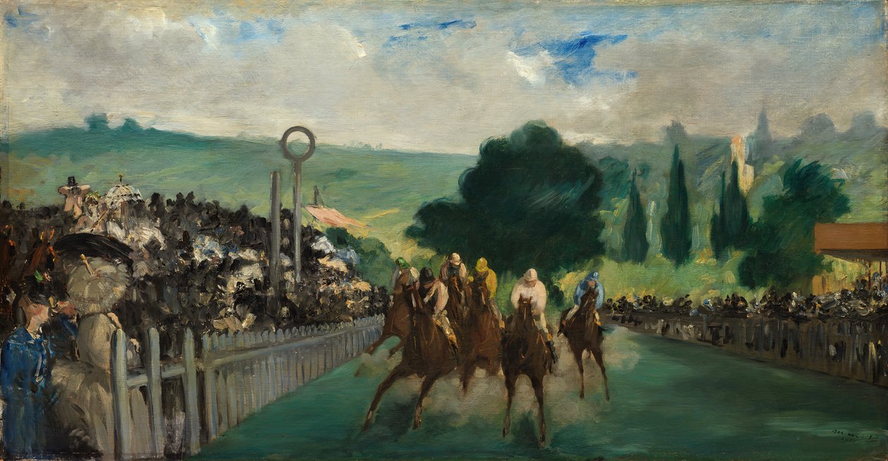 السباقات في Longchamp 1866. بواسطة إدوارد مانيه