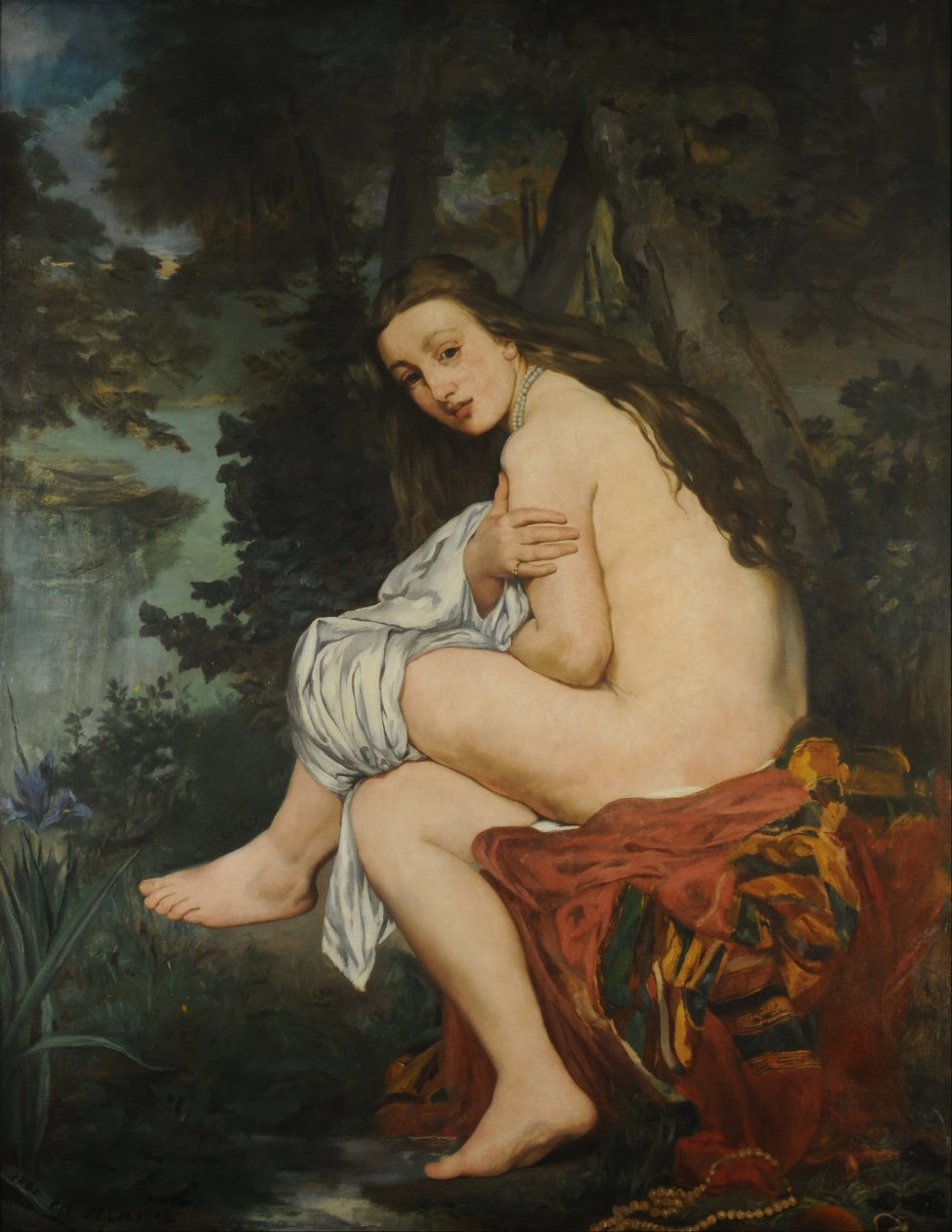 لوحة حورية المفاجأة التي رسمها إدوارد مانيه (1832-1883) 1861 صن. 1،14x1،47 م بوينس آيرس. المتحف الوطني للفنون الجميلة بواسطة إدوارد مانيه