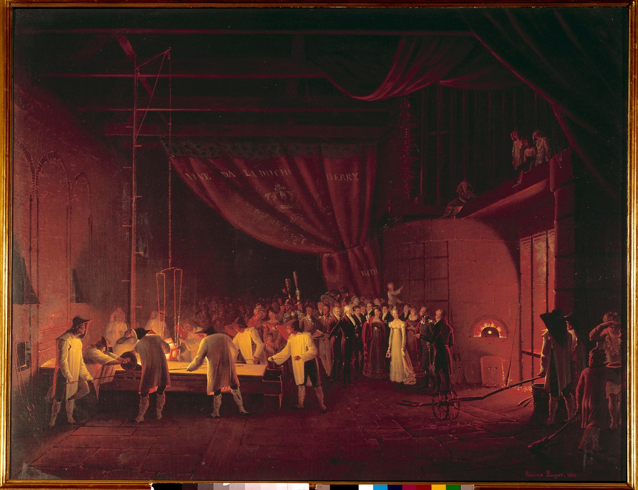 زارت ماري كارولين دي بوربون صقلية ، دوقة بيري (1798-1870) ، مصانع سانت جوبان في عام 1822. رسم إدوارد بينجريت (1788-1875) 1824 مجموعة خاصة بواسطة إدوارد بينجريت