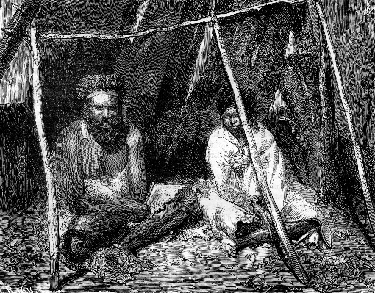 السكان الأصليون الأستراليون ، 1886. بواسطة إدوارد ريو
