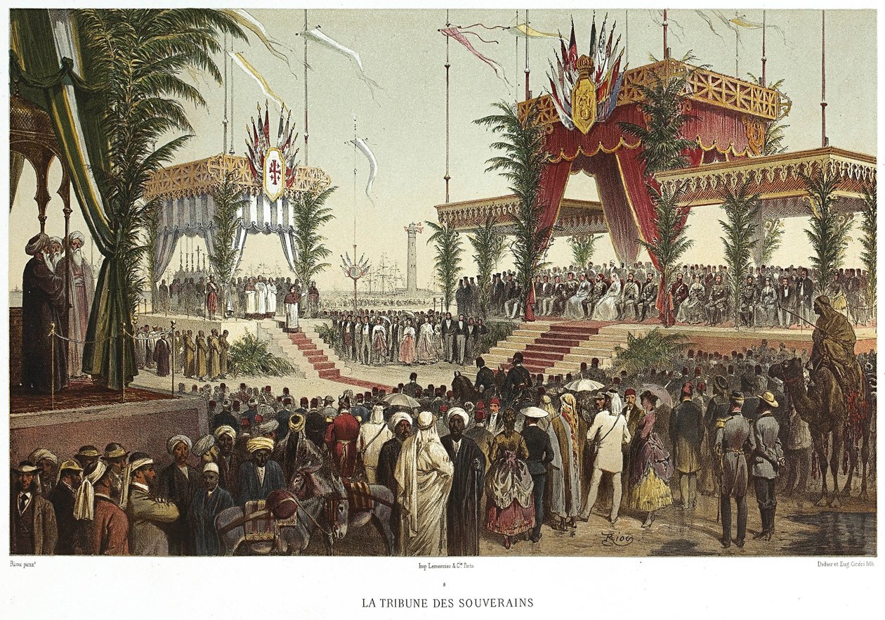 قناة السويس. منبر السيادة 1869. بواسطة إدوارد ريو