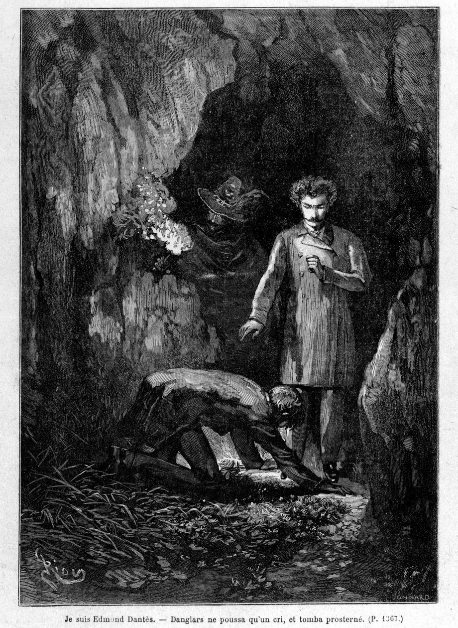 أنا إدموند دانتيس - نقش ريو ، في "" Le Comte de Monte-Cristo "بقلم A. Dumas ، محرر. جول روف وسي بواسطة إدوارد ريو