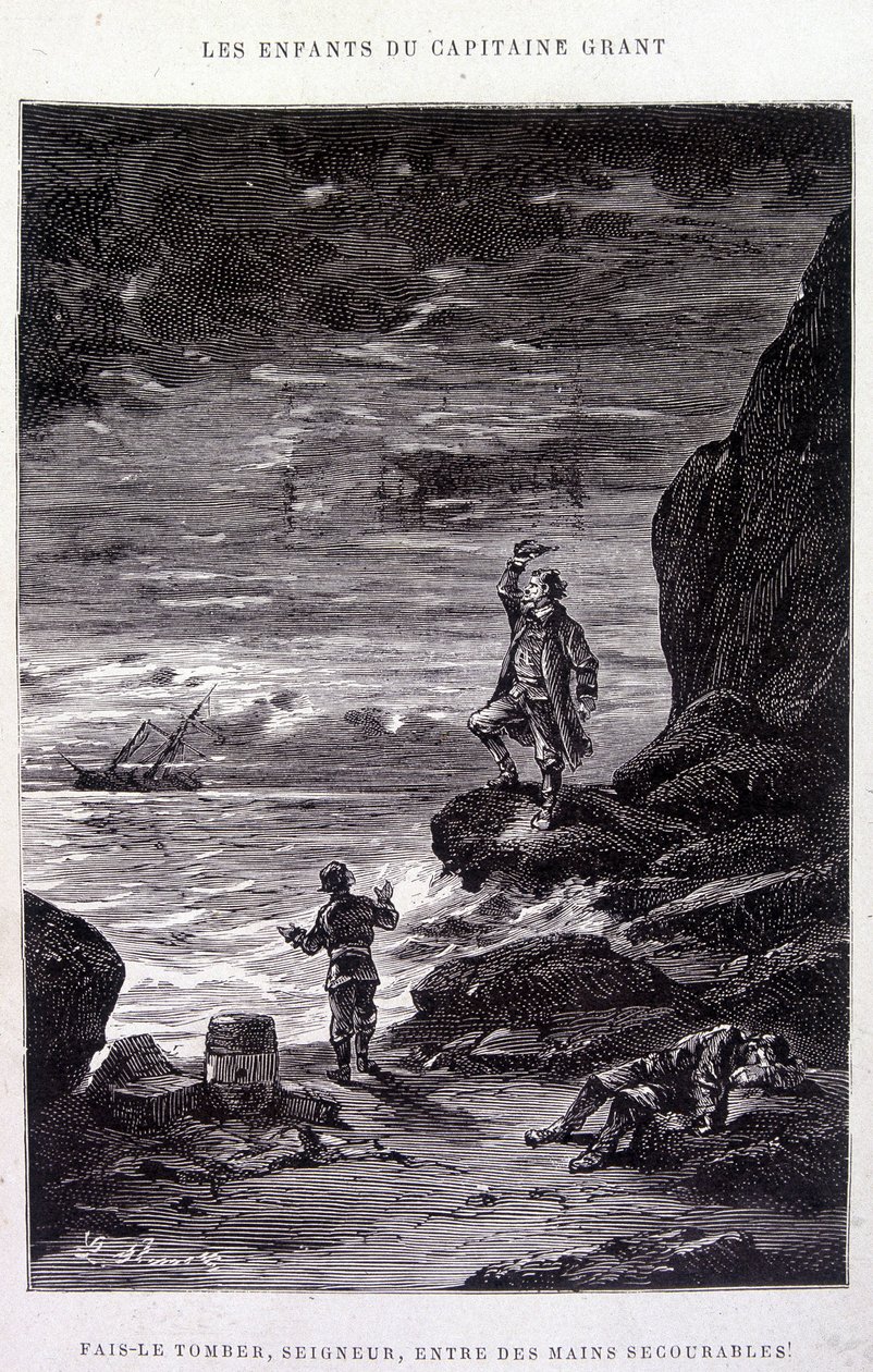 أنزله ، يا رب ، في أيدي مثبطة! في "Les Enfants du Capitaine Grant" لجول فيرن بواسطة إدوارد ريو