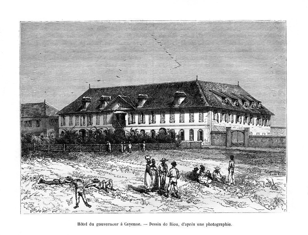 The Governors House ، كاين ، غيانا الفرنسية ، أمريكا الجنوبية ، القرن التاسع عشر بواسطة إدوارد ريو