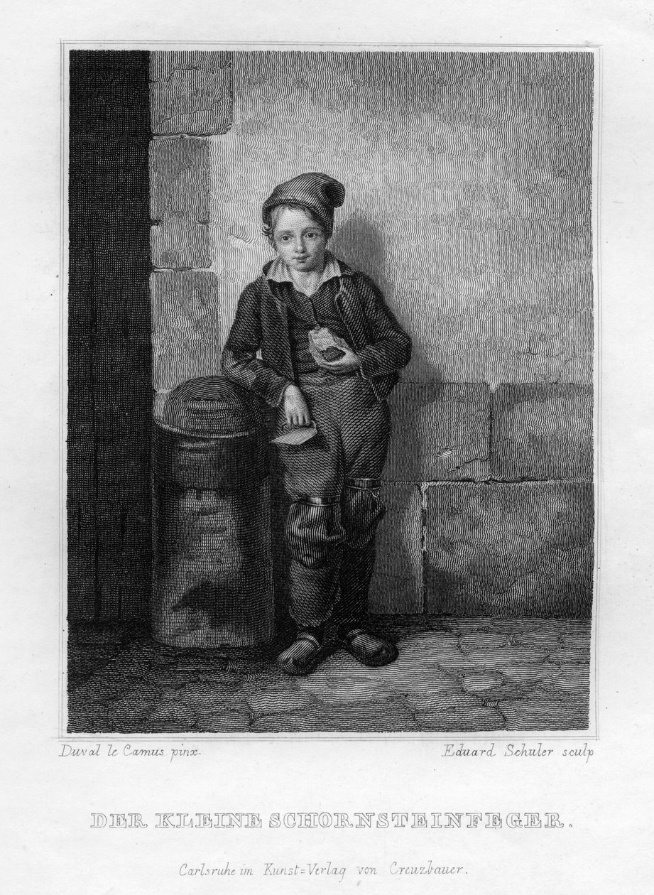 "تنظيف مدخنة صغير" ، c1833. بواسطة إدوارد شولر