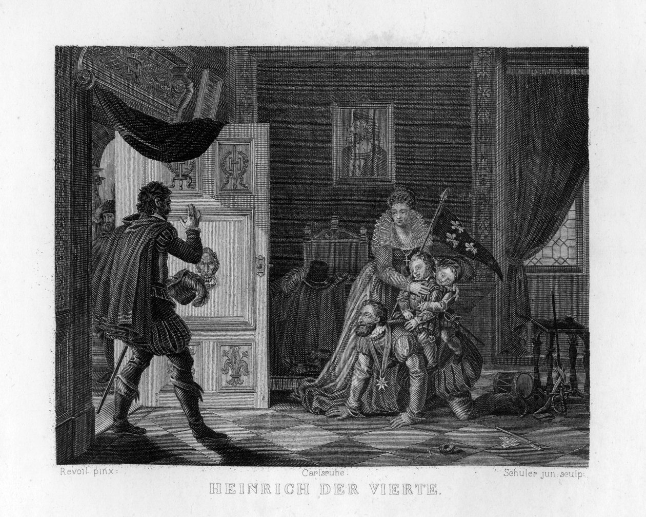 "هنري الرابع وأطفاله" عام 1833 بواسطة إدوارد شولر