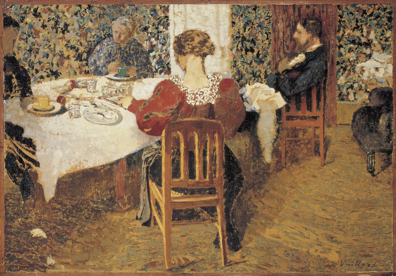على طاولة Le Dejeuner ، 1892 بواسطة إدوارد فويلارد