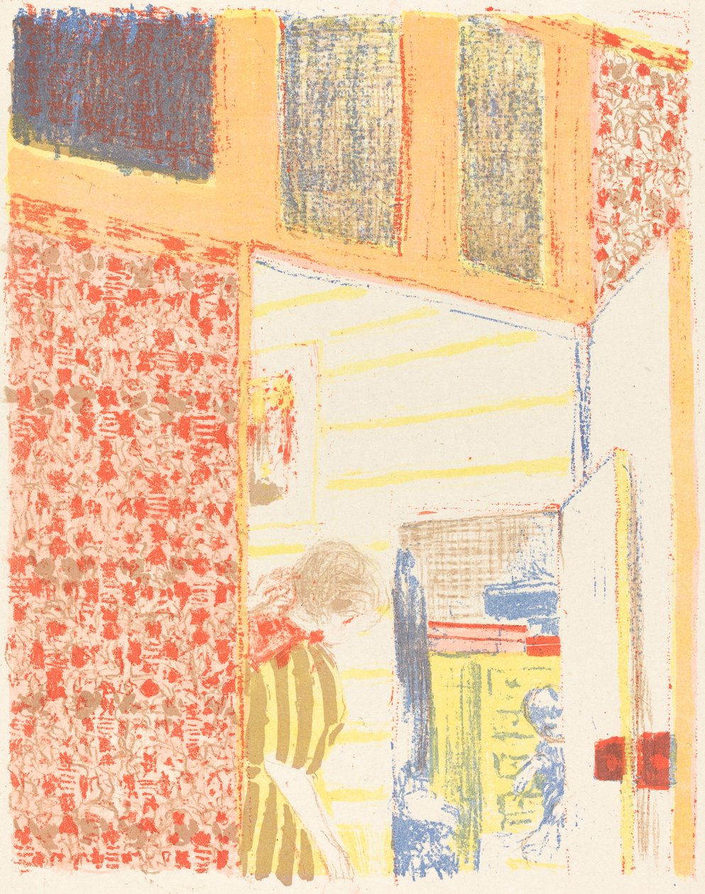 الجزء الداخلي مع Pink Wallpaper II Interior مع تعليقات وردية II ، c. عام 1896 تم نشره عام 1899. بواسطة إدوارد فويلارد