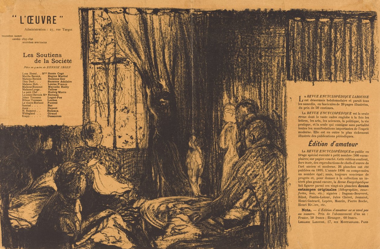 أنصار المجتمع 1896. بواسطة إدوارد فويلارد