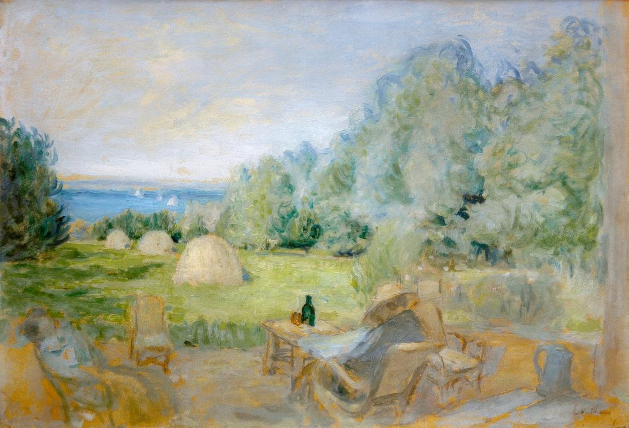 أكوام القش في Jardin des Étincelles في Criqueboeuf بواسطة إدوارد فويلارد