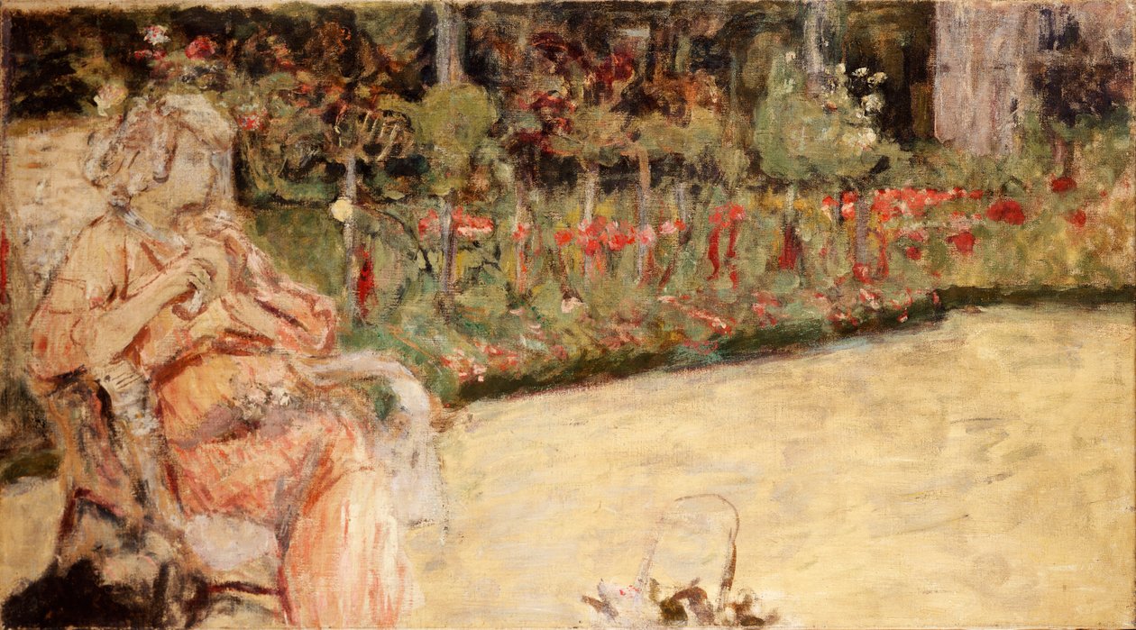 السيدة Hessel في حديقة Cezanne في Vaucresson ، c.1920 بواسطة إدوارد فويلارد