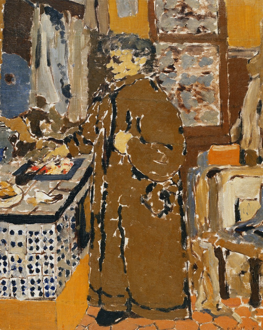 السيدة Vuillard dans un Interieur ، c.1895 بواسطة إدوارد فويلارد