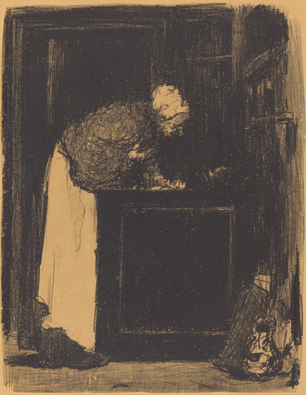 امرأة عجوز في موقد Vielle Femme au Fourneau ، 1893. بواسطة إدوارد فويلارد