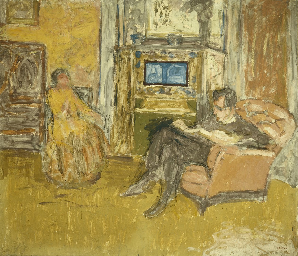 دراسة لصورة السيد ، ج .1916 بواسطة إدوارد فويلارد