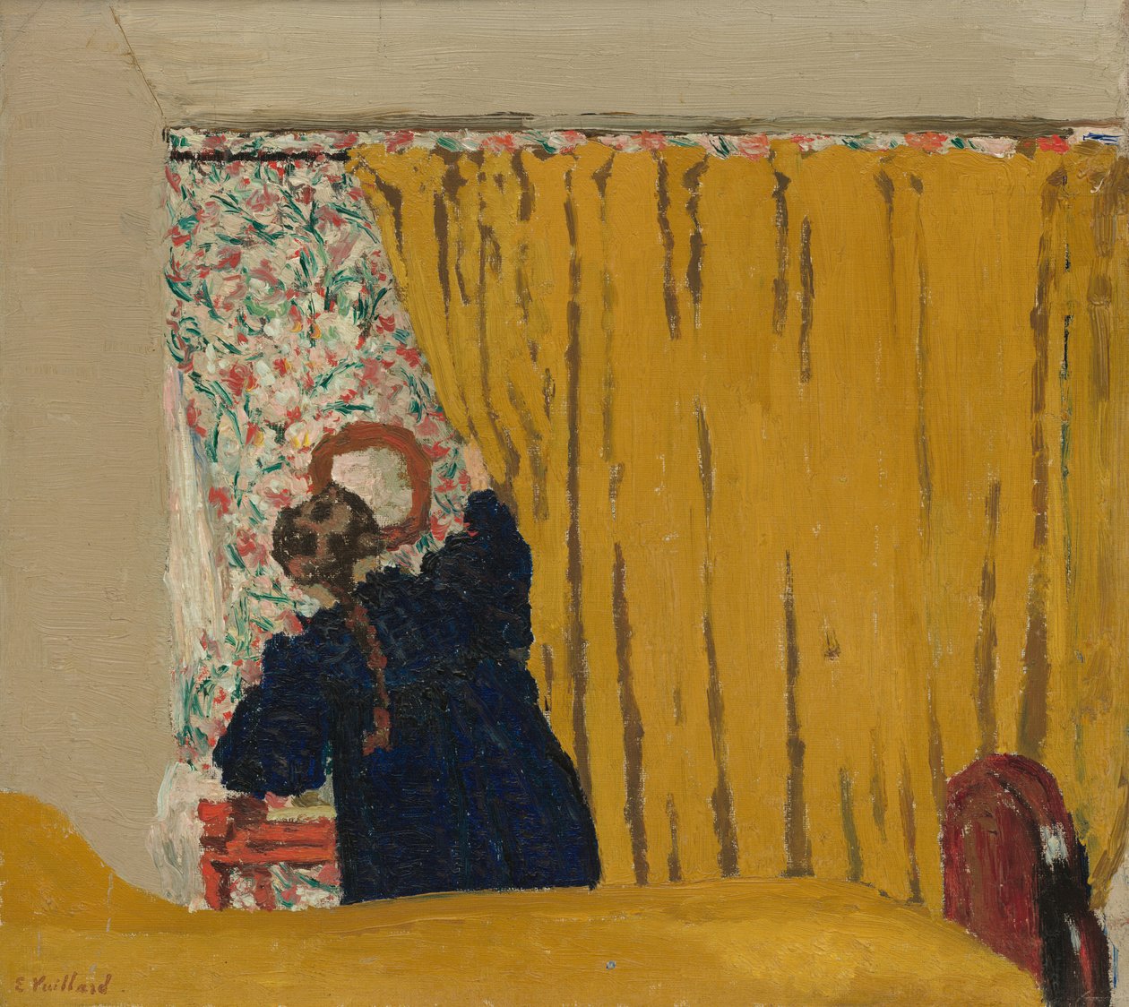 الستارة الصفراء ، ج. 1893. بواسطة إدوارد فويلارد