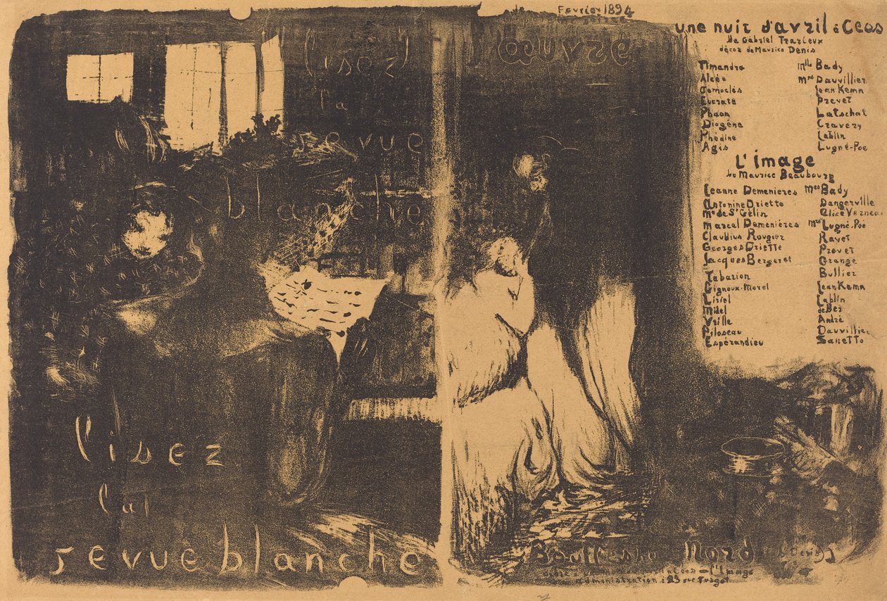 ليلة أبريل في Céos ، L'Image ، 1894. بواسطة إدوارد فويلارد