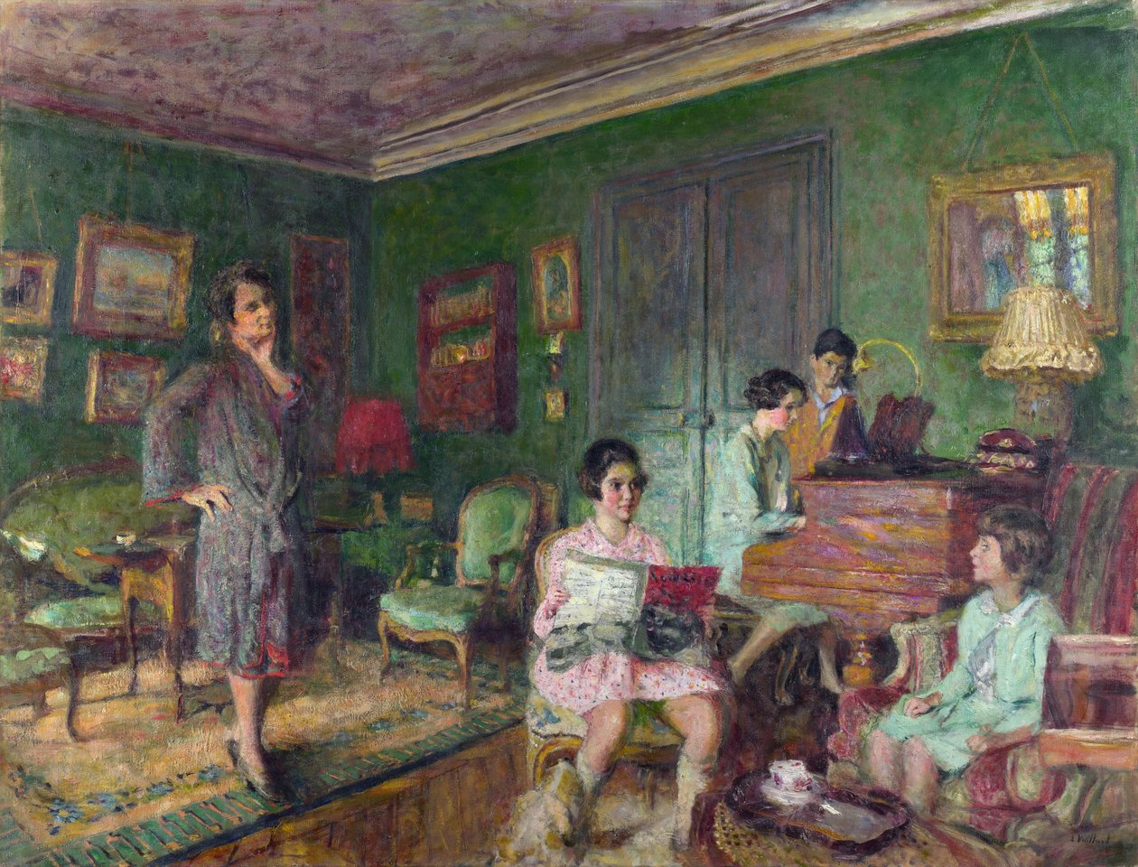 فويلارد ، إدوارد (1868-1940) السيدة أندريه ورمسير وأطفالها زيت على قماش 1927 المتحف الوطني ، لندن 89،2x116،5 بواسطة إدوارد فويلارد